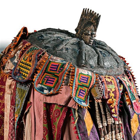 Yoruba-style Woven and Shell Egungun Costume | Costumes, Style ...