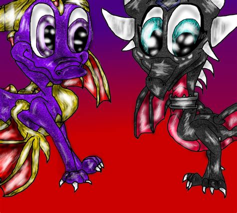 Spyro and Cynder - Cynder Fan Art (17451427) - Fanpop