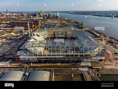 A general view of Everton FC's new stadium under construction at Everton Stadium at Bramley ...