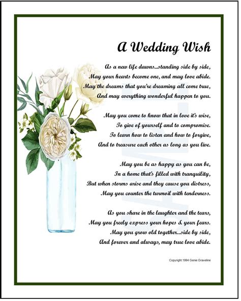 A Wedding Wish DIGITAL DOWNLOAD Wedding Presents Wedding | Etsy Canada