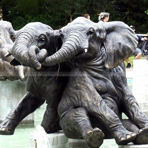 Outdoor Elephant Garden Statue