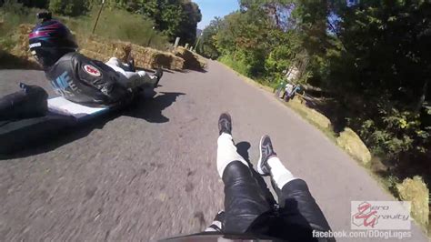 75mph Street Luge Crash - YouTube