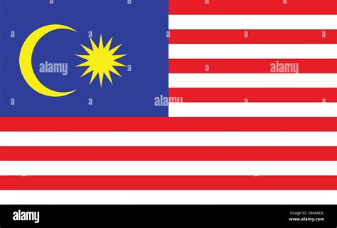 Malaysia Flag Design Stock Vector Image & Art - Alamy