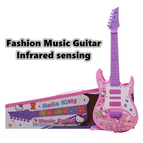 Guitar Toy for Kids Fashion Music Guitar HelloKittyKids Infrared ...