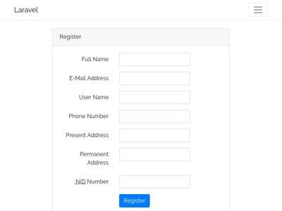 Template Formulaire D'inscription Bootstrap 4