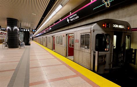 Toronto TTC train at rest at Don Mills station | A Sheppard … | Flickr