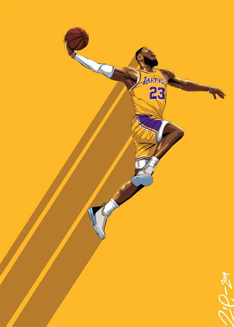 How To Draw Lebron James Dunking