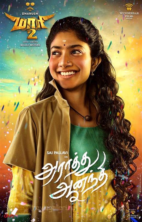 Actress Sai Pallavi as Araathu Aanandhi in Maari 2 Movie Posters | New ...