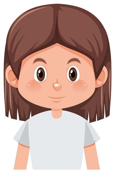 A brunette girl character 304394 Vector Art at Vecteezy