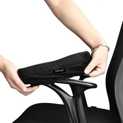 Buy Aloudy Ergonomic Memory Foam Office Chair Armrest Pads, Comfy ...