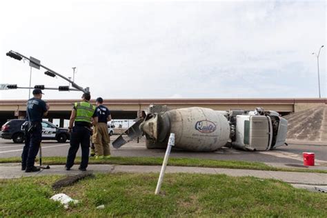 Cement truck crash snarls traffic on state Highway 286 frontage road