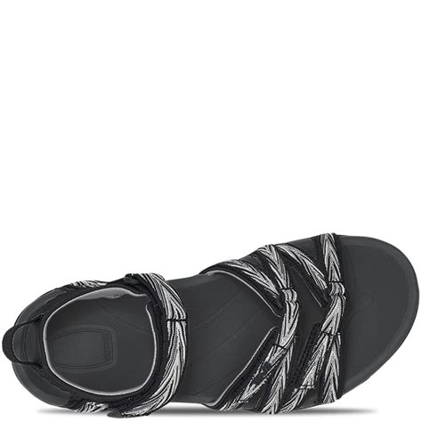 Teva Women's TIRRA Sandals - Palms Black/White | elliottsboots