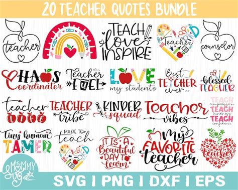 Teach Love Inspire SVG Teacher Svg PNG DXF Back to School Svg Teacher Saying Svg Teacher ...