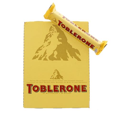 Toblerone Swiss Milk Chocolate Candy Bars With Honey And Almond Nougat ...