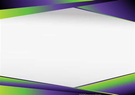 Purple and Green Blank Geometric Visiting Card Background Vector Graphic