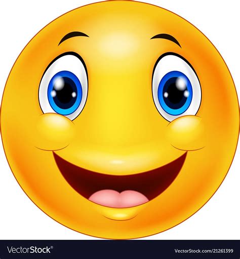 Happy smiley emoticon face on white background. Download a Free Preview or High Quality Adobe ...