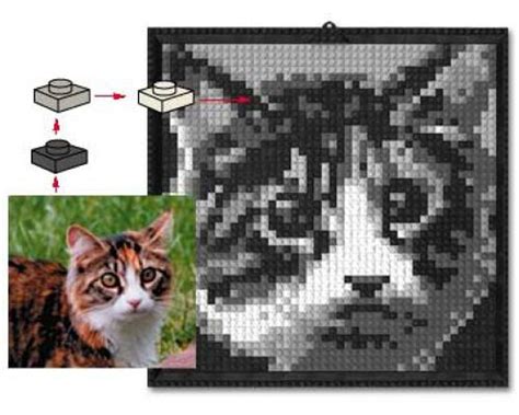 LEGO Set k34431-1 Lego Mosaic Cat (2003 Sculptures > Mosaic ...