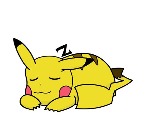 Sleeping Pikachu Gif by SeviperSlayer on DeviantArt