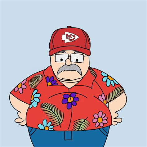 I drew this picture of Andy Reid : KansasCityChiefs