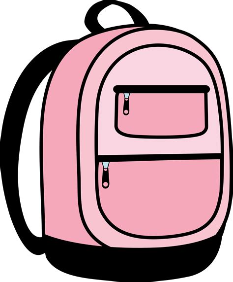 Clipart backpack pink backpack, Clipart backpack pink backpack ...