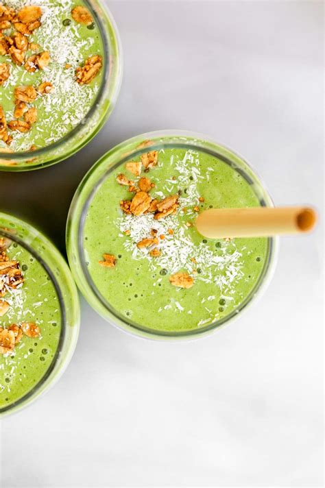 Tropical Green Broccoli Smoothie - Eat With Clarity