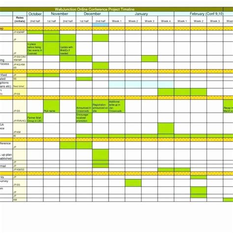 Marketing Schedule Template Excel Unique Marketing Timeline Template Excel – Golove | Schedule ...