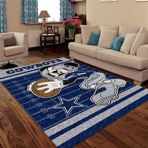 Dallas Cowboys Mickey Mouse Decorative Rug Home Decor - REVER LAVIE