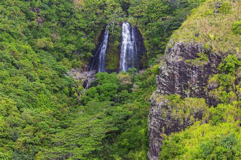 Wailua River, Opaekaa Falls, Kauai Island, Hawaii, United States of America, North America stock ...