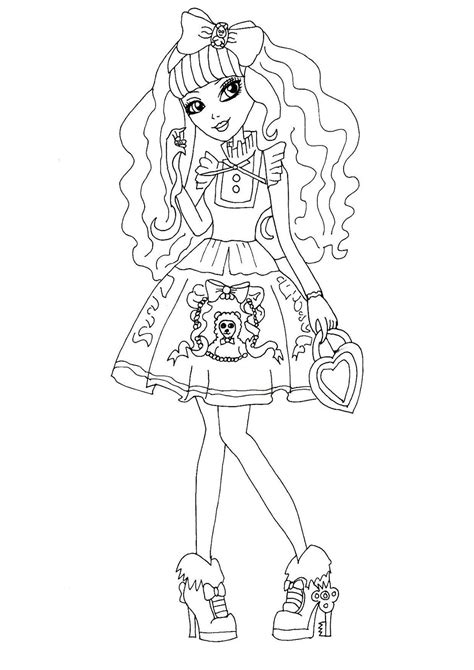 Ever After High Raven Queen Coloring Pages at GetColorings.com | Free ...