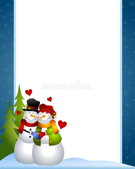 Snowman Borders Clipart