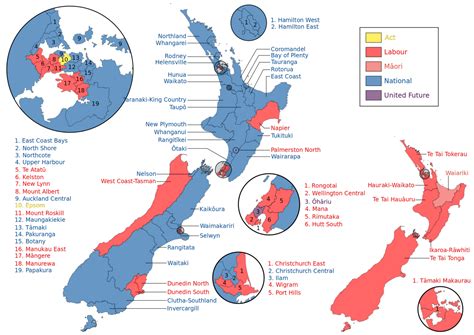 Results of the New Zealand general election, 20... - Maps on the Web