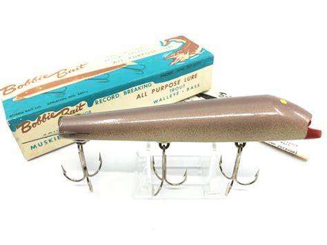 Bobbie Bait Junior Musky Lure New in Box Brown Color Vintage Lure – My Bait Shop, LLC