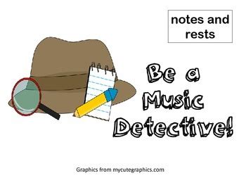 Be a Music Detective notes and rests by Jennifer Conn | TpT