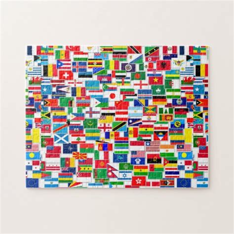 All International Flags Jigsaw Puzzle | Zazzle