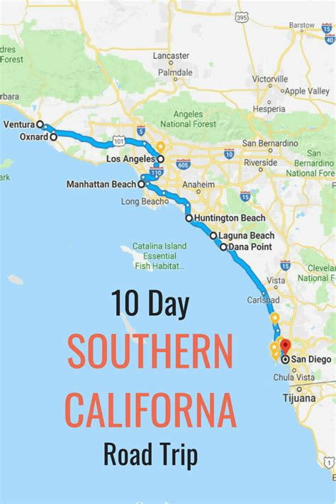 10 Day Itinerary for Places to Visit in Southern California