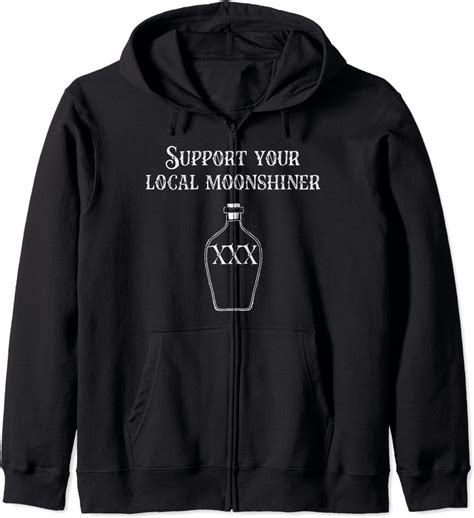 Amazon.com: Moonshine gifts for men, women. Moonshiner gift Zip Hoodie ...