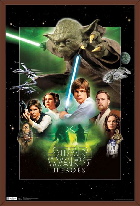 Star Wars: Saga - Heroes Poster - Walmart.com - Walmart.com