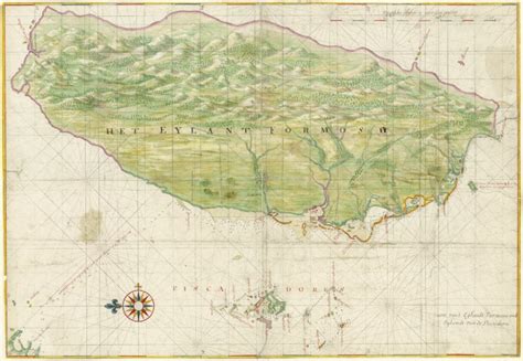 1640 Map of Formosa-Taiwan by Dutch 荷蘭人所繪福爾摩沙-臺灣 - Free Stock Illustrations | Creazilla