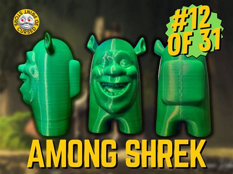 Among Shrek 12 Shrek Meme Among Us Figure Meme Gift - Etsy UK