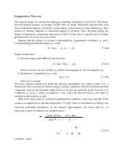 Equipartition Theorem.docx - Equipartition Theorem The internal energy ...