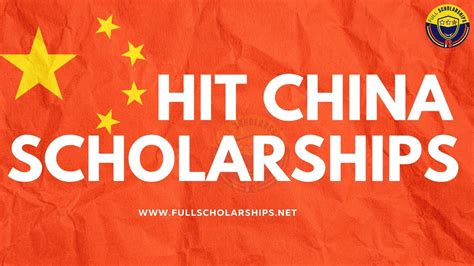 Fully Funded Chinese Government Scholarships 2024-25 HIT University china scholarships for MS ...