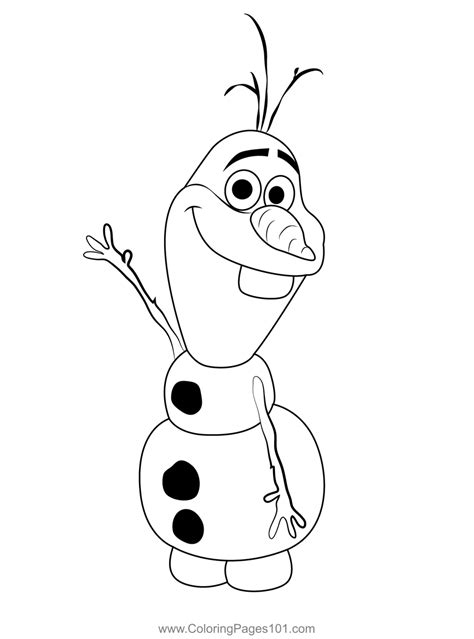 Funny Olaf Coloring Page for Kids - Free Frozen Printable Coloring Pages Online for Kids ...