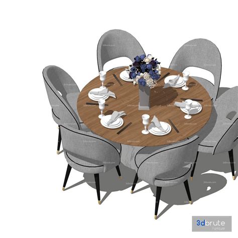 Small Table Sketchup : Table Sketchup Model Chairs Dining Chair | Bodesewasude