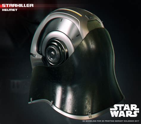 3D Printed Starkiller Helmet by Sergey Kolesnik | Pinshape