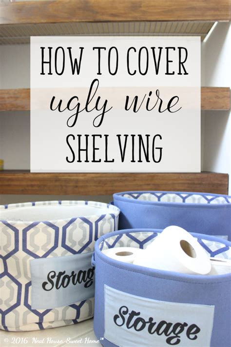 DIY Wood Covers for Wire Shelving | Neat House. Sweet Home™