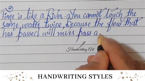 Different types of handwriting styles | Handwriting styles in English ...