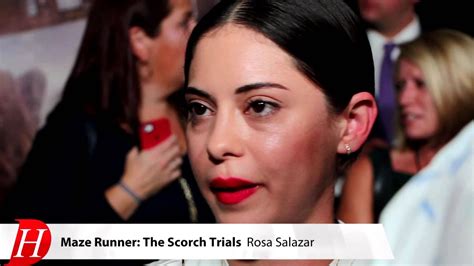 Rosa Salazar at The MAZE RUNNER: THE SCORCH TRIALS Premiere - YouTube