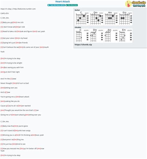 Chord: Heart Attack - One Direction - tab, song lyric, sheet, guitar, ukulele | chords.vip