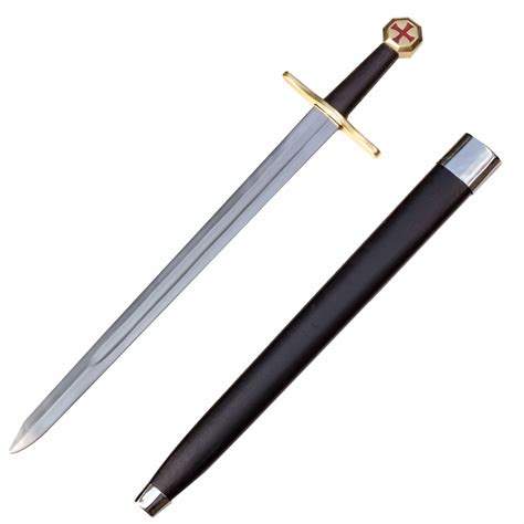 32 Inch Overall Knights Templar Crusader Sword