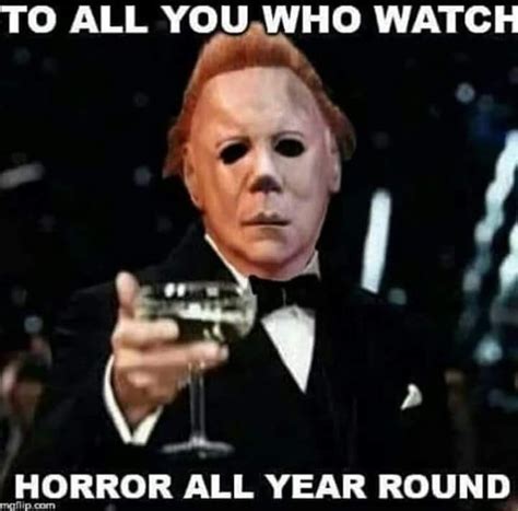 Pin by Maria Johnson on Pure Horror | Horror movies funny, Funny horror, Halloween memes